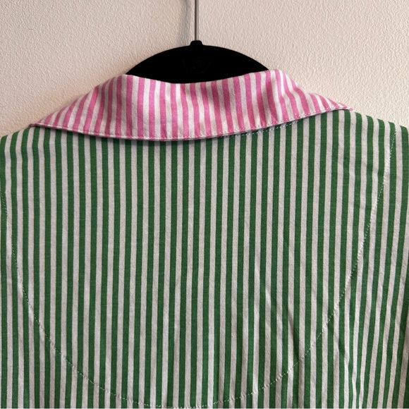 💥Koolaburra by UGG Notch Collar Print Block Pajama Shirt Top Womens 2X, stripes - Picture 11 of 11